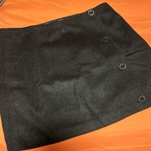 Prana Nicky Skirt Mini Wool Blend Charcoal Women’s 10